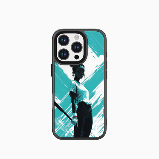 Yooffox Cyber Aqua Slugger Baseball Phone Case