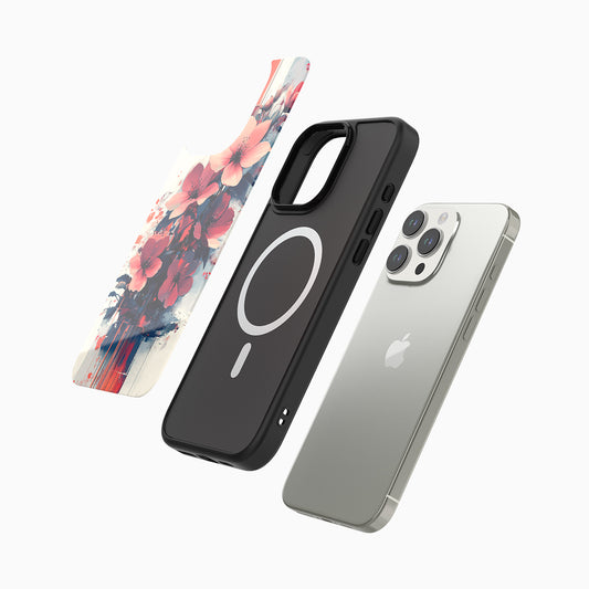 Yooffox Cyber Bloom Crimson Blossom Phone Case