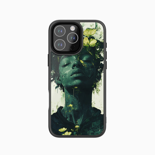 Yooffox Cyber Bloom Verdant Serenity Phone Case